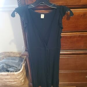 Old Navy Size Xs Knit. Elegant Black Wrap Dress. Excellent Condition